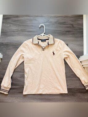 Ralph Lauren Beige Cotton Polo Tee